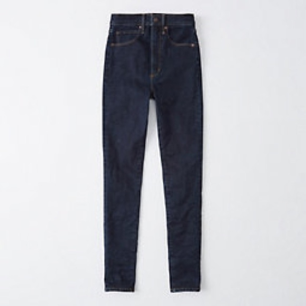 A&F ultra high rise super skinny ankle jeans